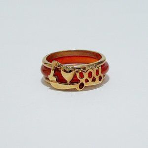 Valentine's Day Ring 18K Gold Plated I LOVE YOU Ring Nickle Free Size 8